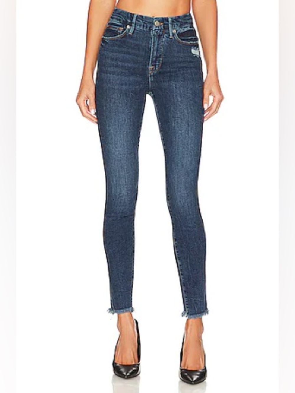 New Good American Good Legs High-Rise Skinny Jean Indigo236 NWT Denim Women 2/26